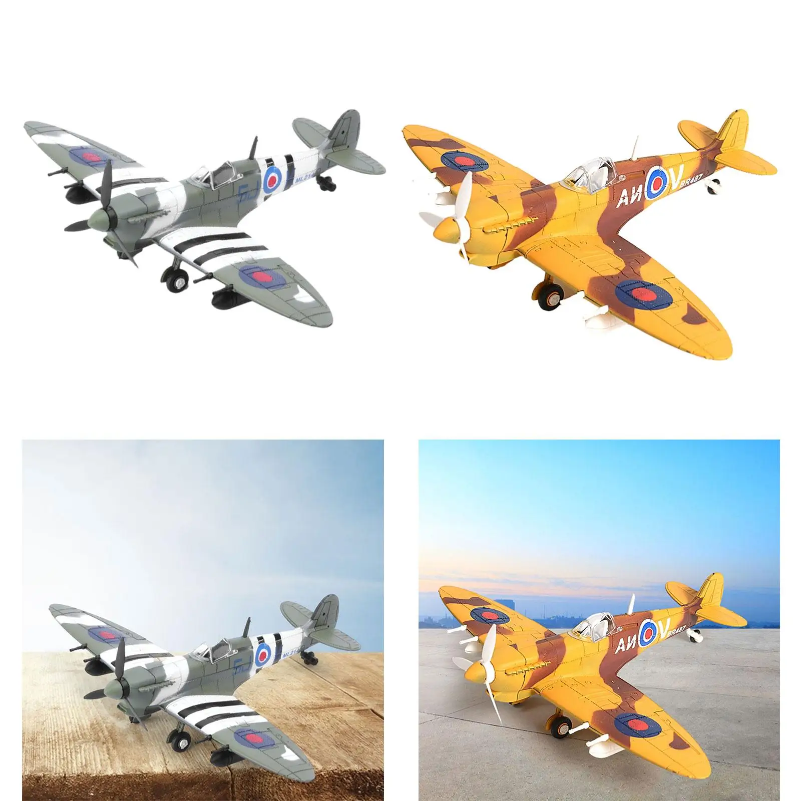 1/48 Airplane Model DIY Plane Desktop Decor Plane Toy Assemble Toy Handmade 3D Fighter Model Airplane Puzzle Plane Building Set