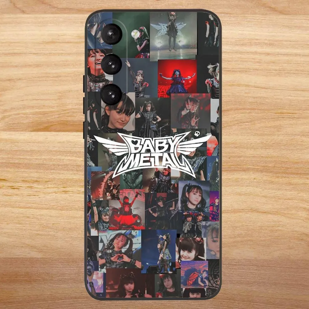 Babymetal Japanese Girl Idol Phone Case For Samsung S23,23,22,30,21,10,9,Note20 Ultra,Lite,Ultra,5G,Plus,FE,Black Soft Case