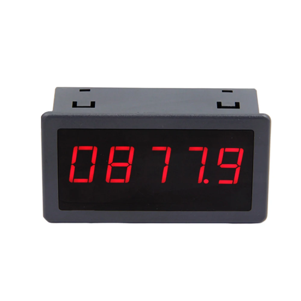 DC 5V 12V 24V 5166FR 5-digit LED Display Digital Tachometer 0.15HZ-100KHZ Automatic Speed Frequency Display Switch Board Red