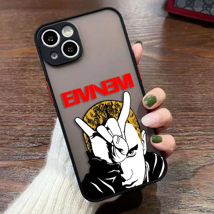Hip Hop e-Eminem Poster Opaco Cassa Del Telefono Per Redmi 10 10C 5A 6 7A 8 9 9A 9T 9I 9C 10A A5 K20 K40 NOTE 8 PRO TPU Caso FAI DA TE Borsette