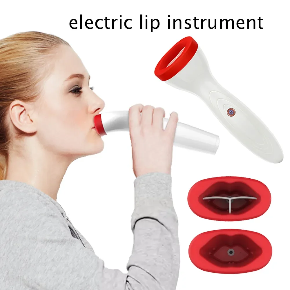 

Silicone Lip Plumper Device Electric Lip Plump Enhancer Care Tool Natural Sexy Bigger Fuller Lips Enlarger Labios Aumento Pump