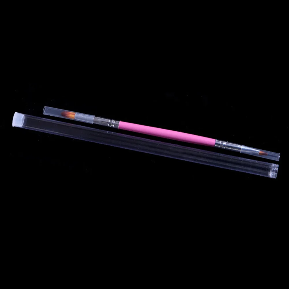 

2PCS Portable Manicure Brush Multi-purpose Nail Art Pen Double-headed Nail Dye Pen Gradient Nail Paint Art Tool for Home Salon (