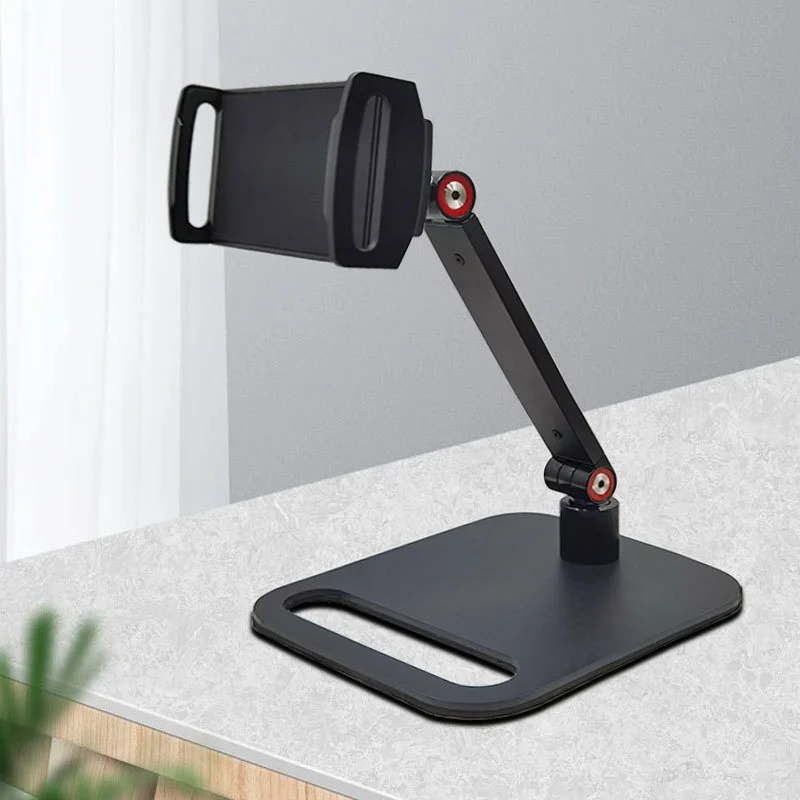 Legierungs-Handy-Tablet-Ständer, faltbarer Desktop-Halter, Anti-Wackel für 13-Zoll-Bildschirme, Live-Streaming, Gaming – Detail 3