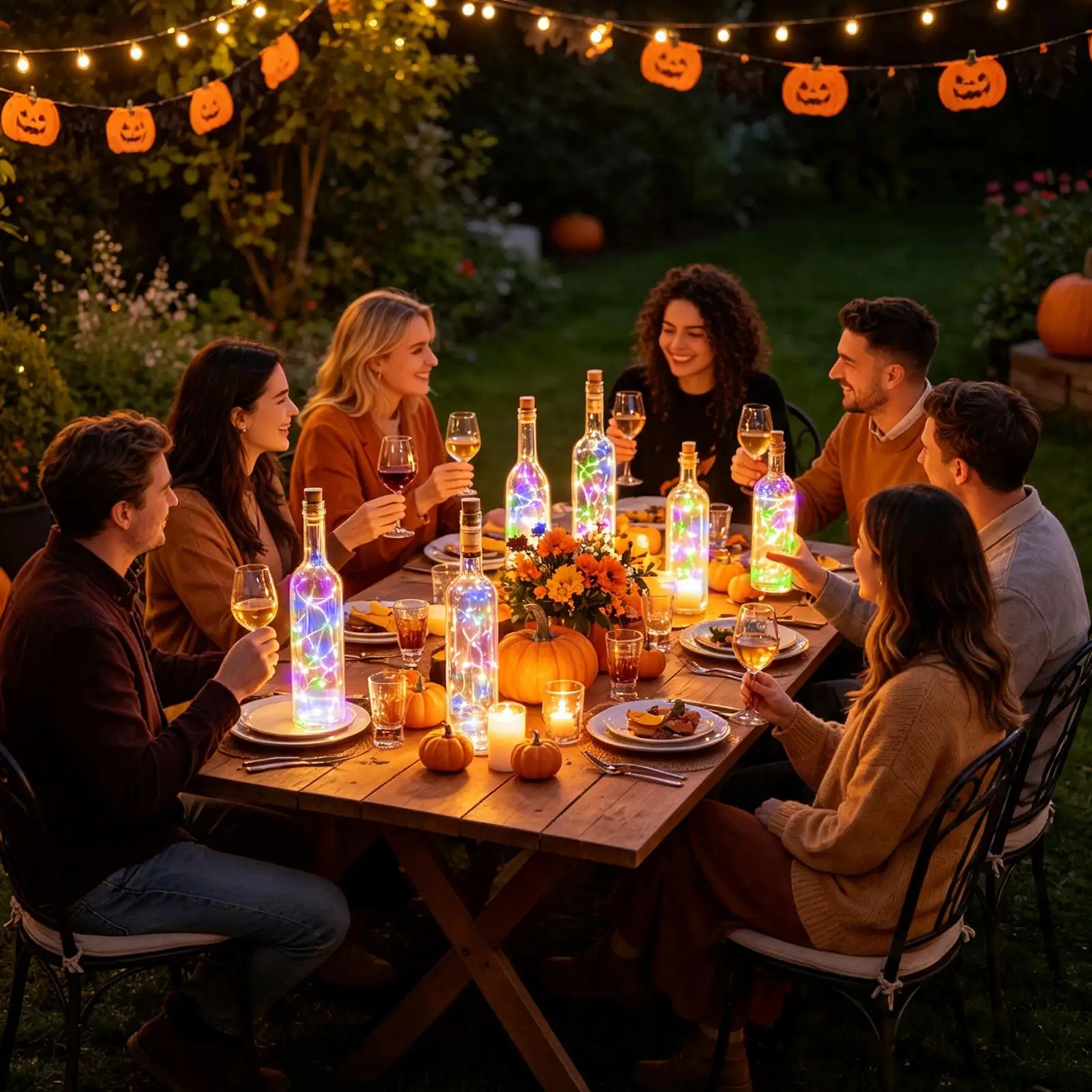 Wine Bottle Lights Waterproof LED DIY Decoration 6 Pieces Fairy Cork String Lights For Dining Table Garden Path Home Drinking