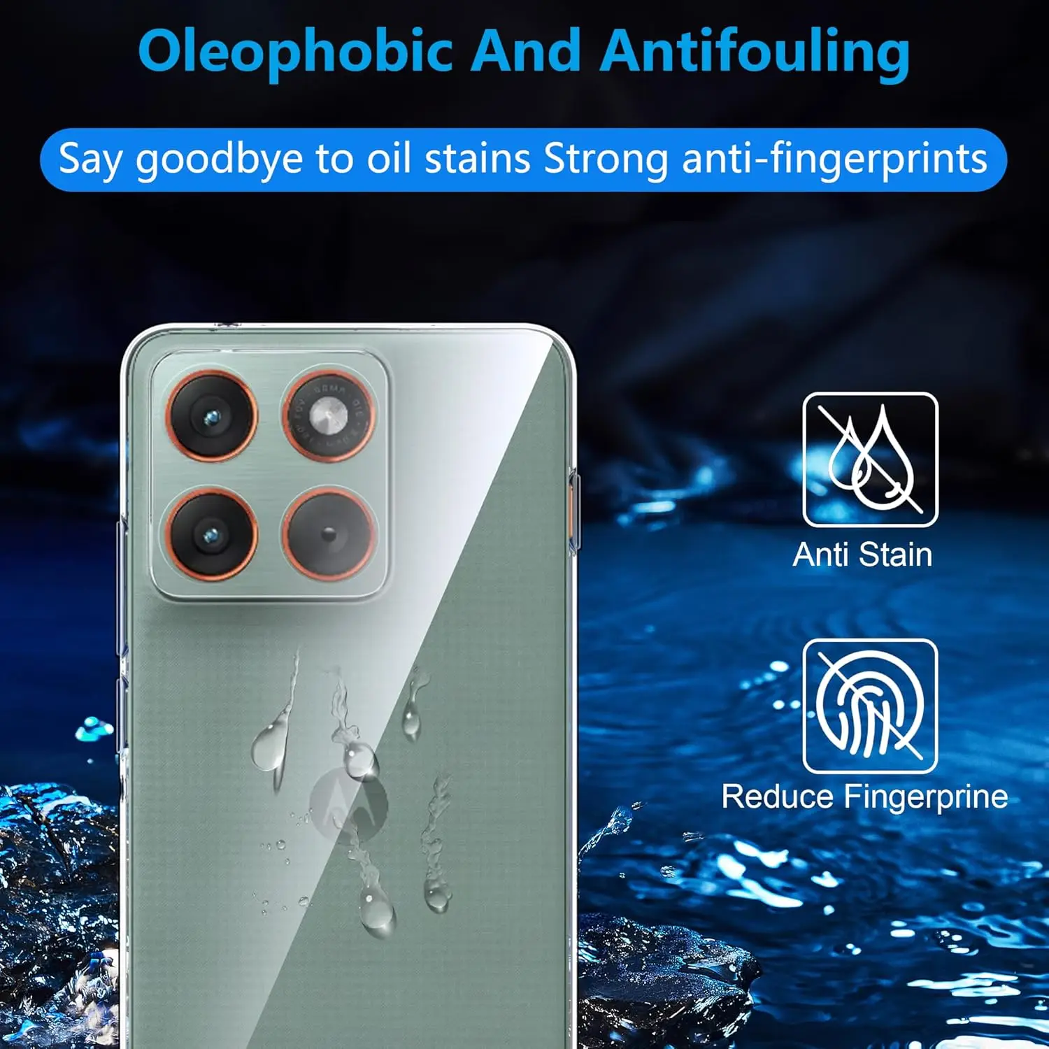 رقيقة جدا واضح لينة بولي TPU كاميرا حماية عودة قضية الهاتف غطاء ل Motolora موتو إيدج 70 Edge70 X70 الهواء T2601-2 XT2603-2 #3