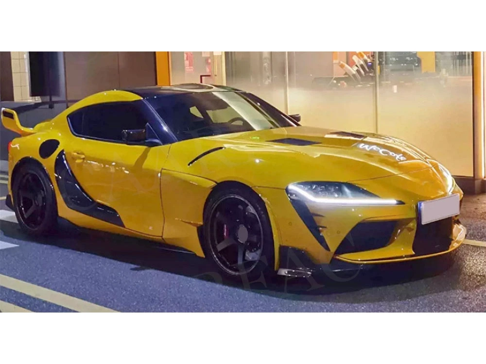 For Toyota Supra A90 2019+ Carbon Fiber Car Front Bumper Air Vent Trims Cover Bumper Body Kits Car Accessories FRP - view 5