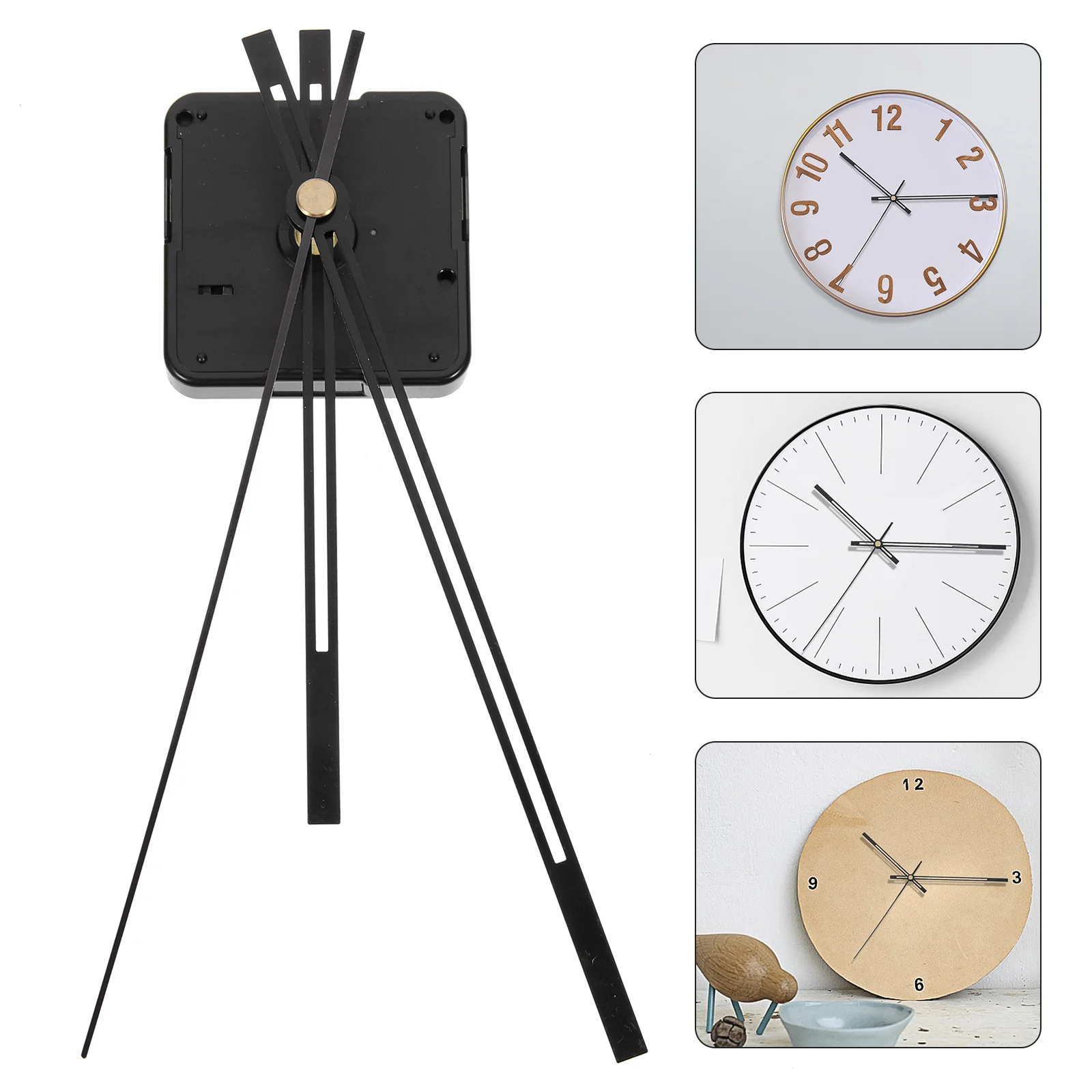 

1 set 1 Set Kit Mute Kit For Diy Wall Diy Parts Silent Quartz Clock Hands Replacement Wall Clock Mechanism Replacement Parts