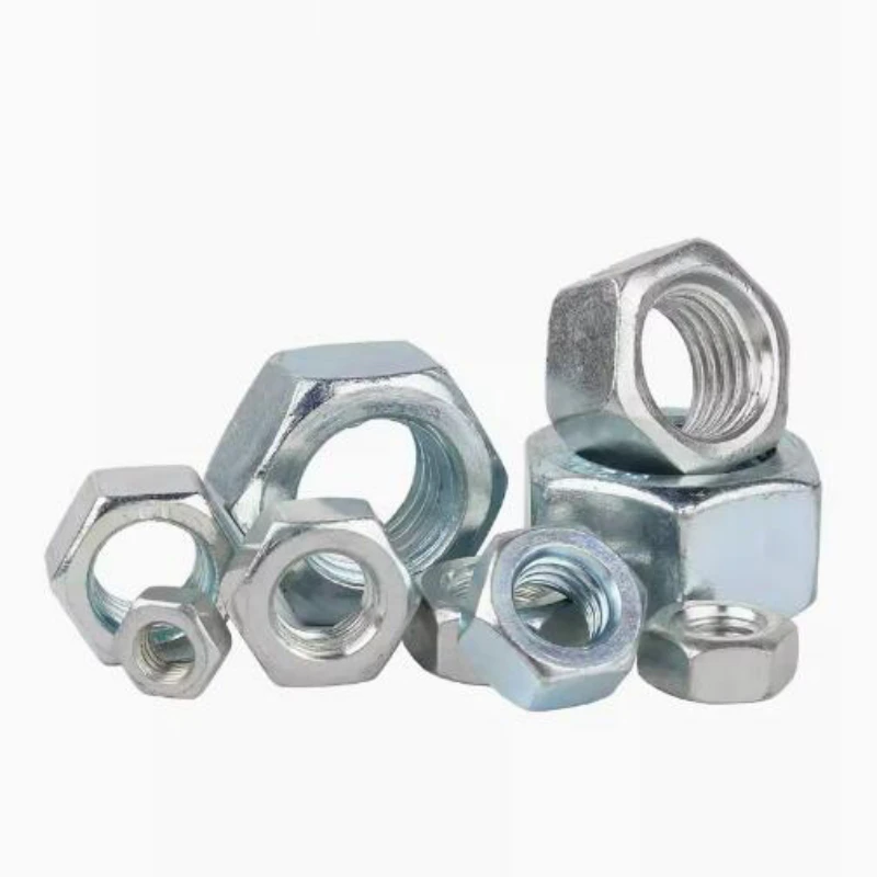 Grade 4.8 Carbon Steel DIN934 Hex Hexagon Nut for M2 M2.5 M3 M4 M5 M6 M8 M10 M11 M12 M14 M16 M18 M20 M22 M24 Screw Bolt