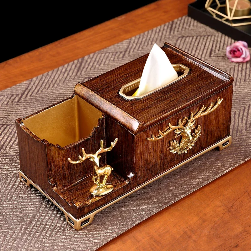 

Tissue Box Storage Tissue Box Creative Home Tea Table Desktop American Decoration Decoration Model Room