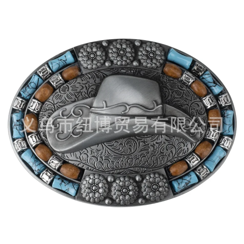 Handsome Cowgirl Belt Buckle Colorful Gemstones An Admirable Female Hero