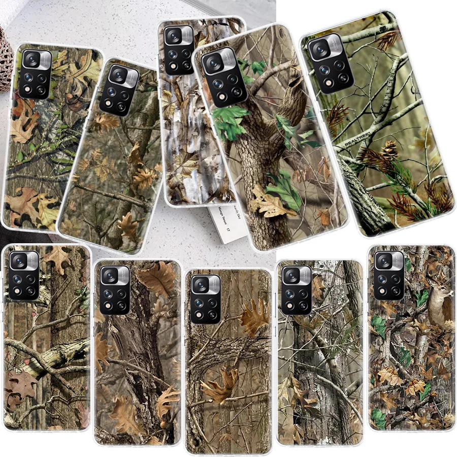 Realtree Real Tree Camo Phone Case For Xiaomi Redmi Note 13 14 Pro Plus 5G 12 12C 9 9T 9C 9A 8A 8 7A 7 10C 10A 10 K60 K70 Pro Ca