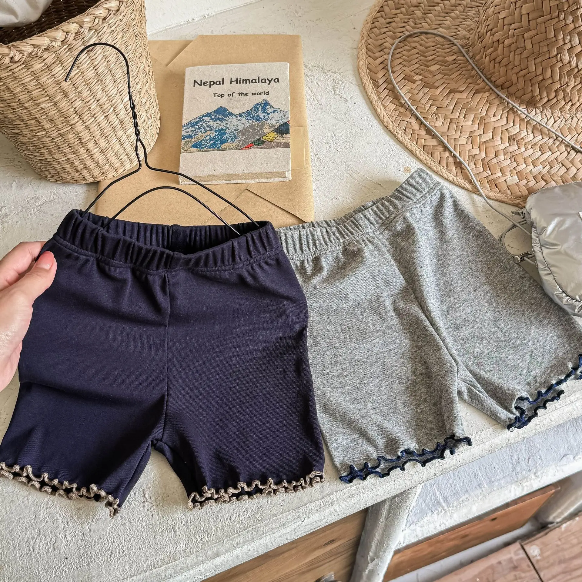 2026 Summer New Girls Lace Shorts Solid Children Casual Pants Baby Girls Safety Pants Kids Anti Slip Shorts Infant Clothes