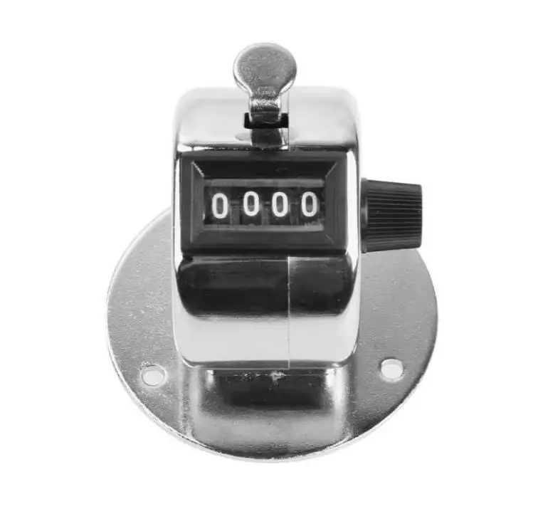 100pcs Wholesale 4 Digit Number Clicker Golf Hand Held Tally Counter With Plastic Base ni439