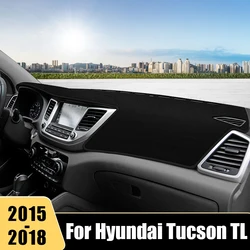 For Hyundai Tucson TL 2015 2016 2017 2018 Car Dashboard Cover Mat  Anti-UV Non-Slip Pad Instrument Carpets Protector Accessories