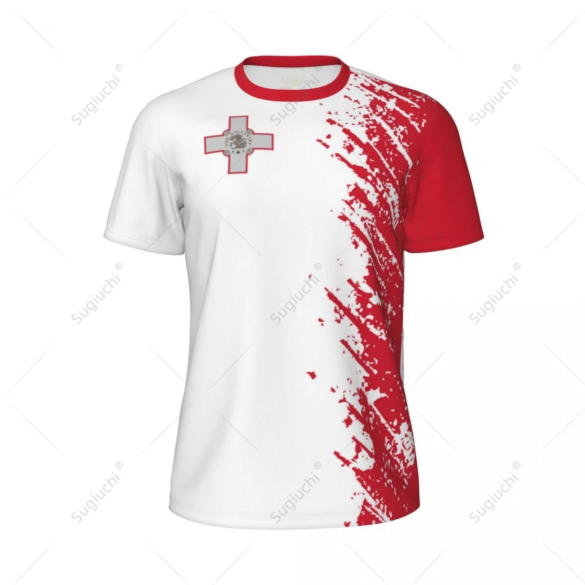 Exclusive design Malta Flag Grain 3D Printed Men For Running Bike Soccer Tennis Fitness Sports tshirt Mesh Fans Short T-shirt