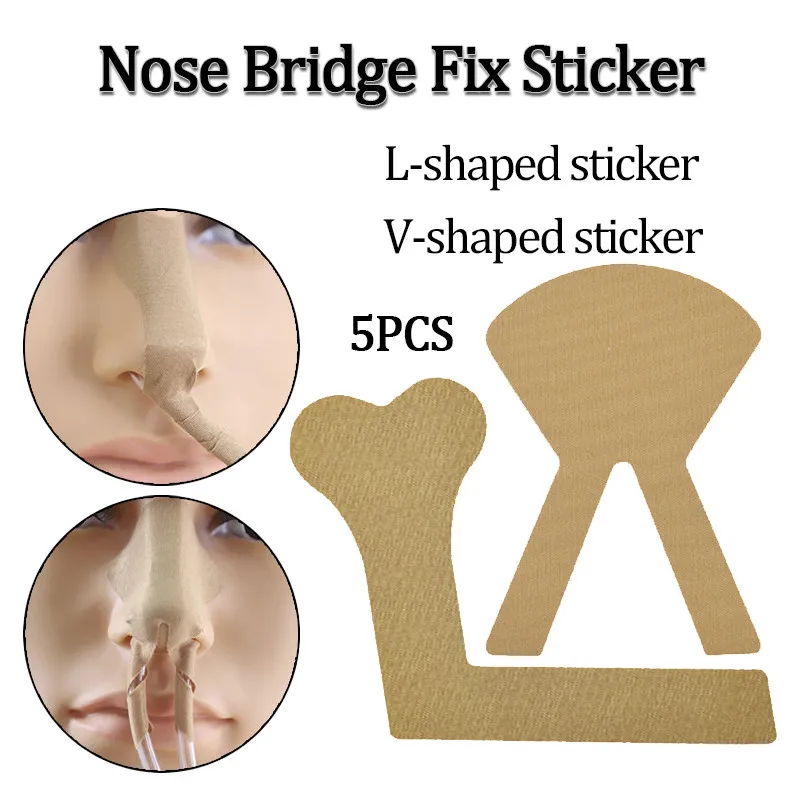 5Pcs Nasal Feeding Tube Adhesive Tape Sticker Securement Device Nose Bridge Catheter Fix/Nasal Cannula Fixation Patch