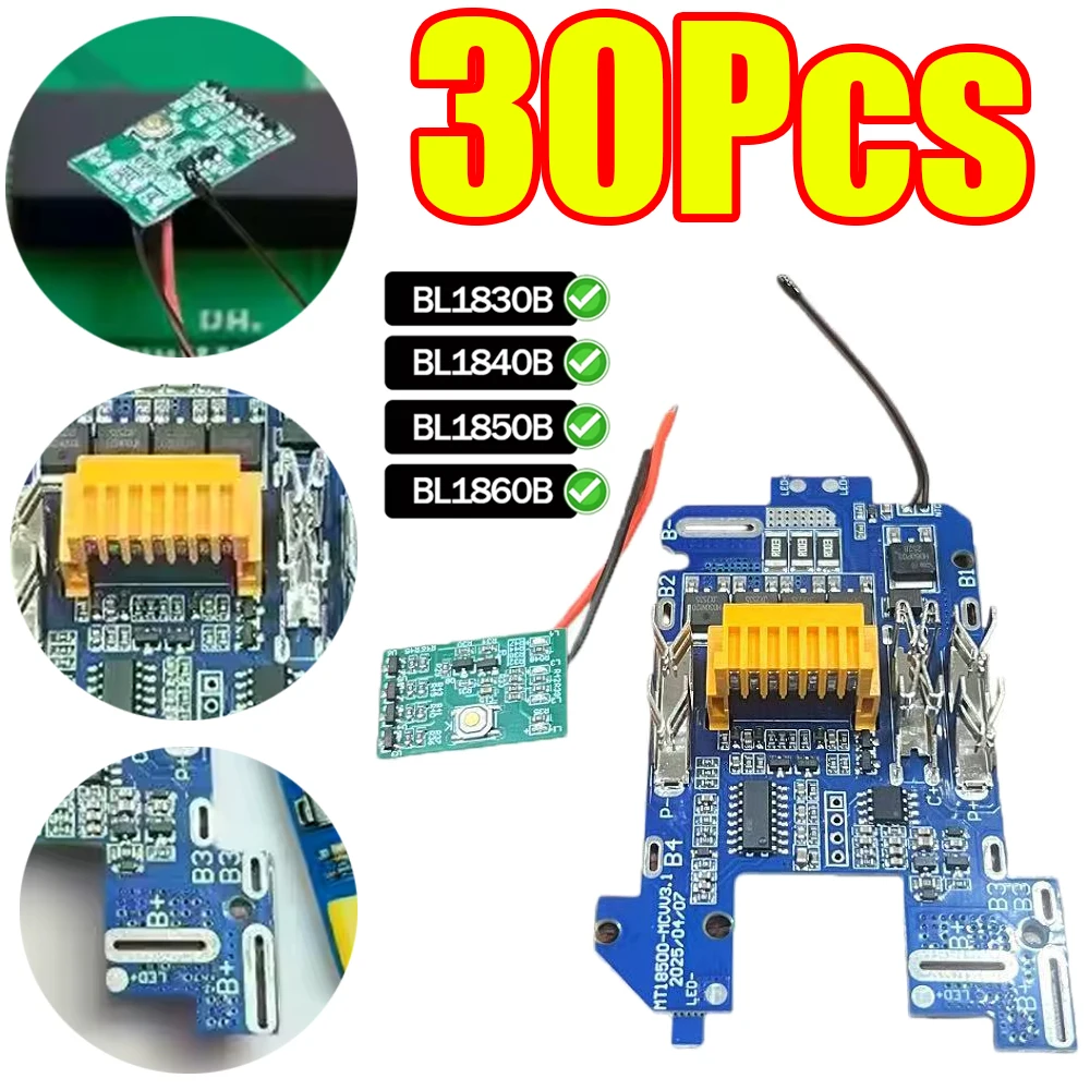 

Защитная пластина для аккумуляторов BL1830 BL1840 BL1850 BL1860 18В для литий-ионных аккумуляторов Makita, запчасти для электроинструментов, 1-30 шт.