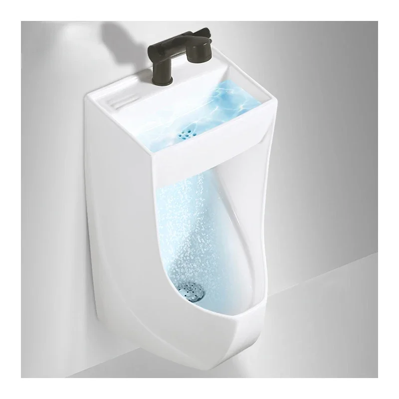 Modern Men's Wall-Mounted Toilet Bowl Basin Urinal Sink Combination for Male