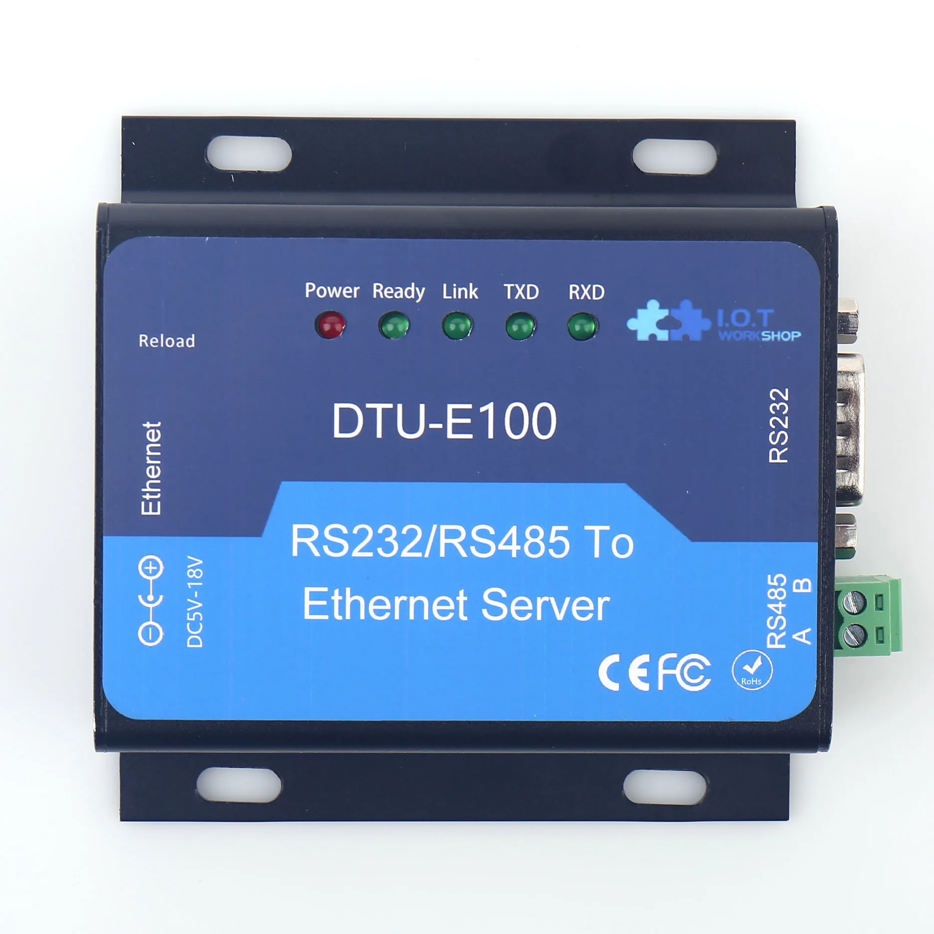 Rs232 Rs485 To TCP/IP Ethernet Converter Serial Server DTU