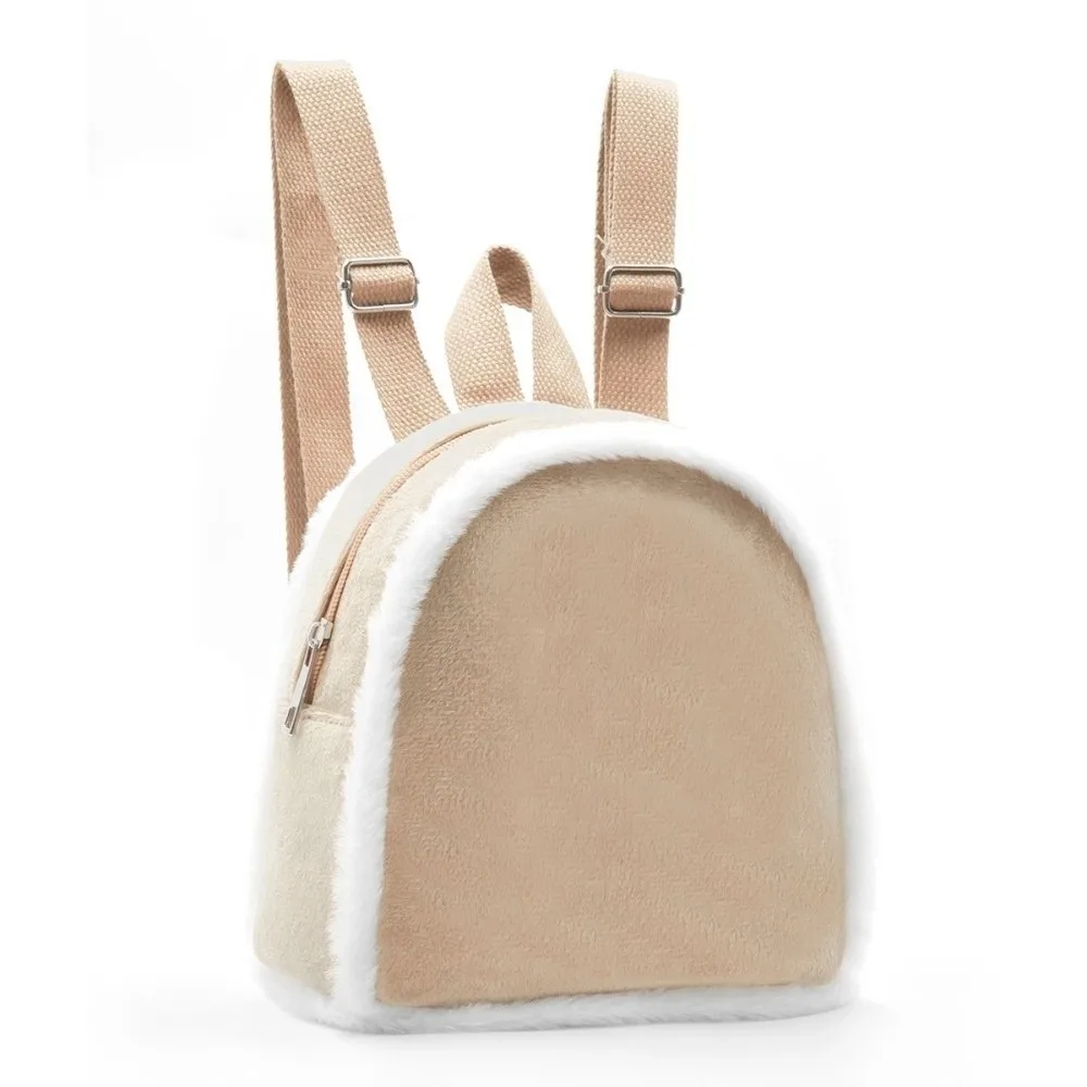 Versatile Women Backpack Mini Size Semi-Circular Shape Semi-Circular Backpack edging Lightweight Winter Backpack for Girls