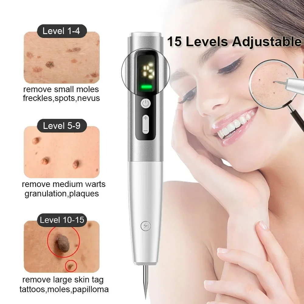 Skin Tag Remover Laser Plasma Pen Dark Spot Mole Wart Remover Pen Electric Tattoo Freckle Nevus Black Spots Skin Tag Removal