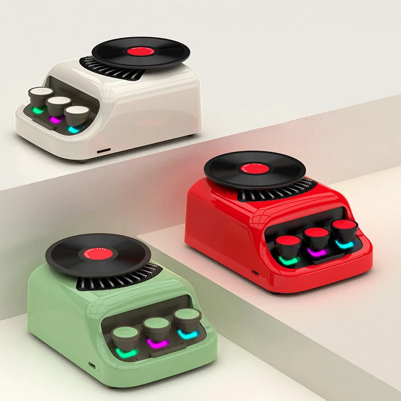 

Z18 Home Mini Retro CD Design Bluetooth Speaker HiFi High Quality White Noise Sleeping Music Box Portable Desktop Card Subwoofer