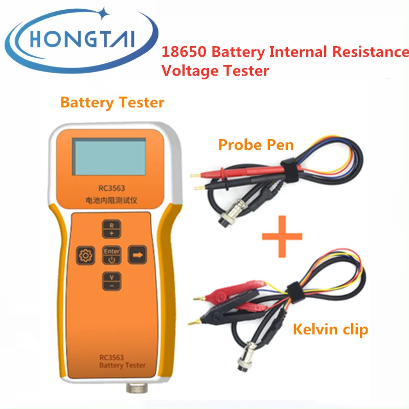 18650 Battery Internal Resistance Voltage High Precision Tester 18650 Battery Tester Lithium iron phosphate Battery RC3563