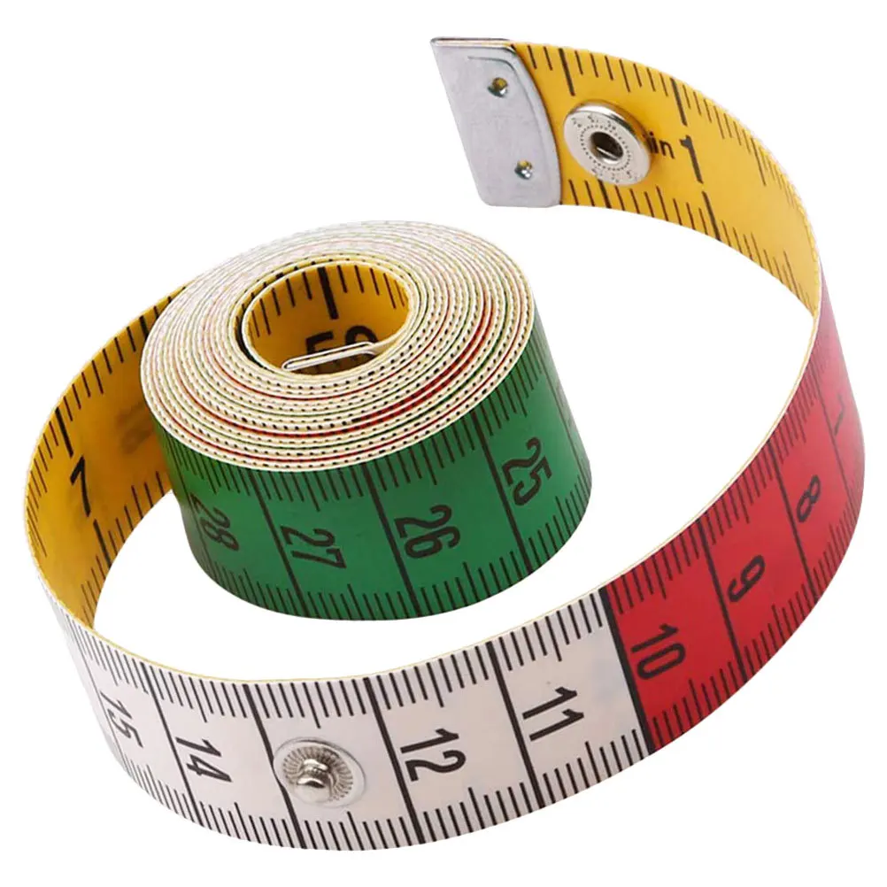 

Colorful Snap Button Tape Measure Portable Flexible Body Measuring Tape Sewing Measuring Tool Multipurpose Lightweight Tailoring