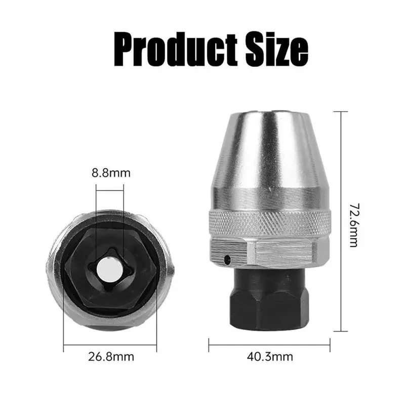 N84R Damaged Bolt And Stud Extractor Tool,Bolt Extractor Socket Set, Grips And Removes 1/4-Inch To 1/2-Inch Studs