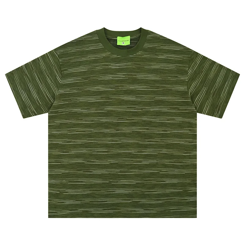 Youthful Bamboo Cotton Striped T-shirt for Men and Women 2026 Summer Thin Casual Loose Half Sleeves
