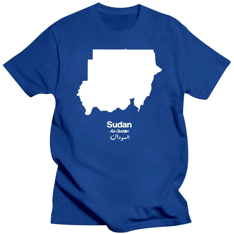 Paese Silhouettes Sudan T-Shirt Uomo - Khartoum - Repubblica - Africa - Viaggio