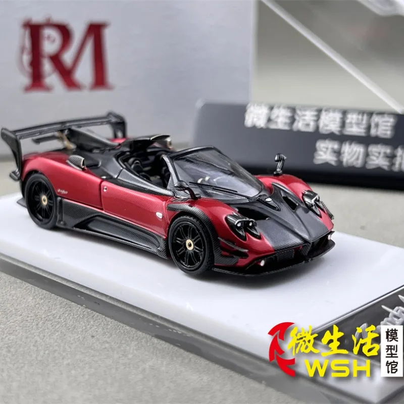 RM 1:64 パガーニ ゾンダ 760 コンバーチブル ダイキャスト シミュレーション合金車モデル、男の子向けのお祭りギフト玩具、大人向けのコレクターズオーナメント。