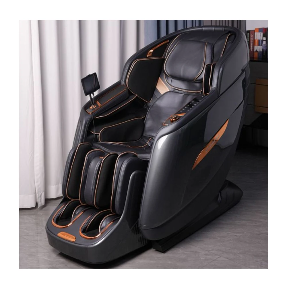 

2024 New Vibrating Luxury Electric Big Size Shiatsu zero Gravity Dual Core 4d 3d Full Body Massager Chair with Calf Kneading