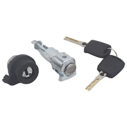 Juego de cerradura completa AL196 1Z0837167C 6Y0898167E, interruptor de encendido, cilindro de bloqueo de puerta izquierda para SKODA OCTAVIA 2005-2008