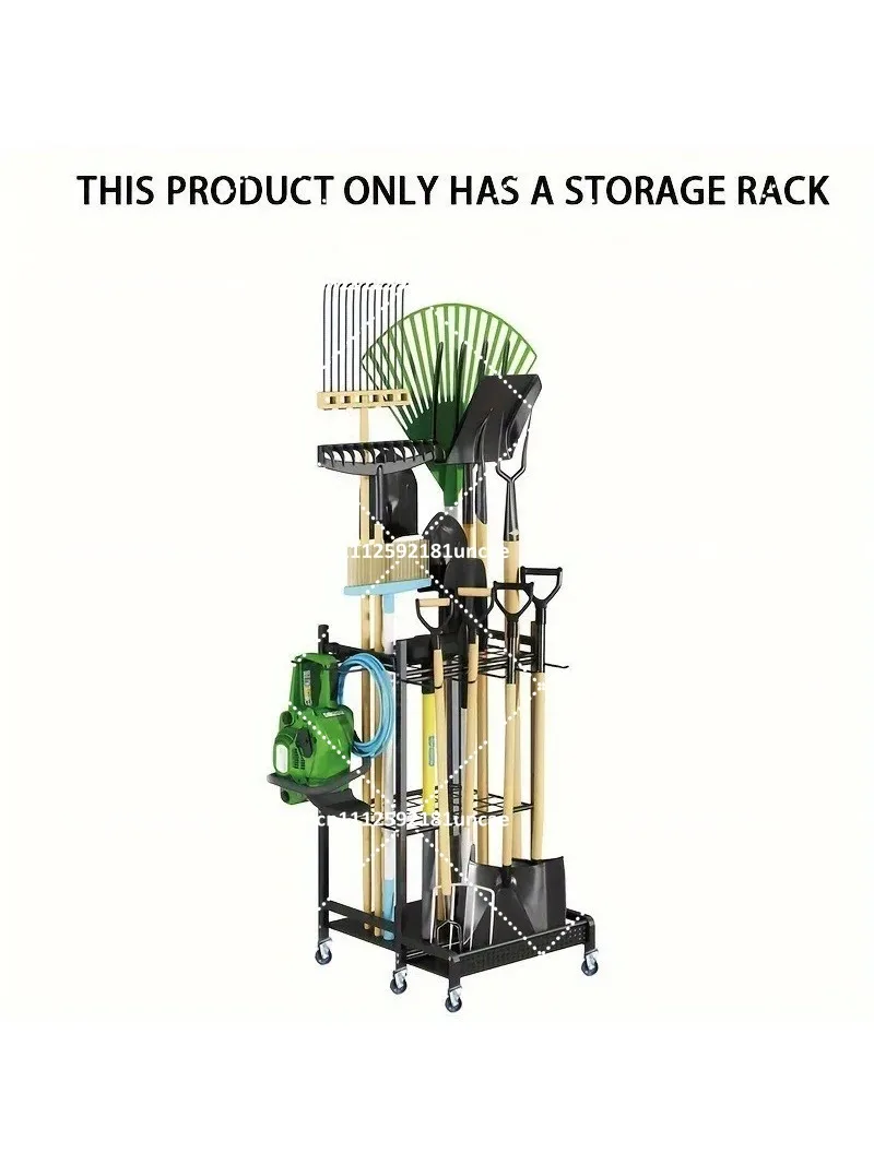 Garden Tool Organizer, Stable Utility Rack for Rakes and Shovels, Easy Install Garage Storage