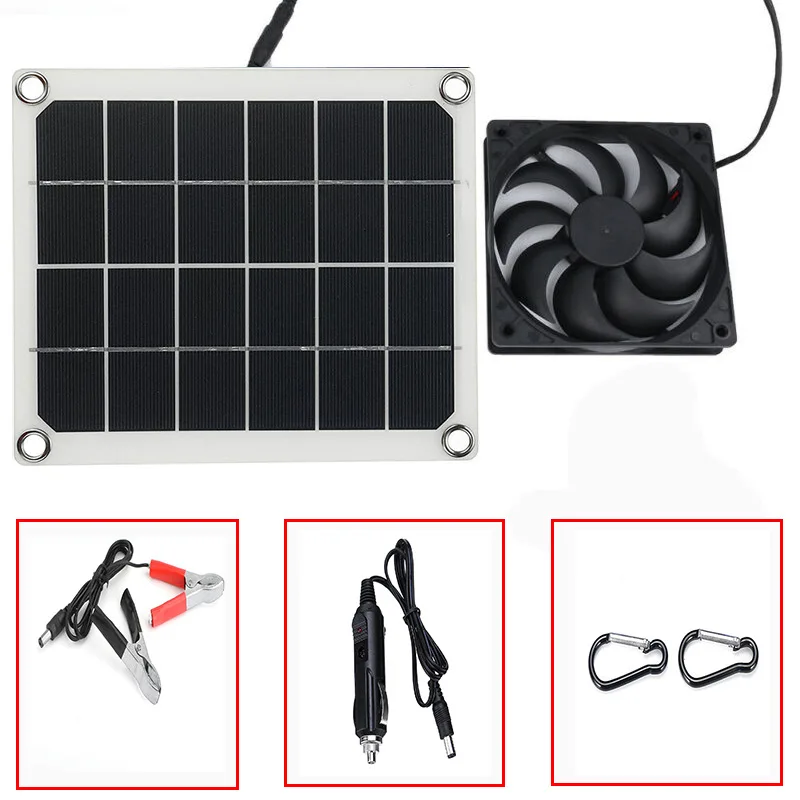 omni-in 10W solar panel and fan kit, solar panel, solar photovoltaic panel, solar fan photovoltaic kit