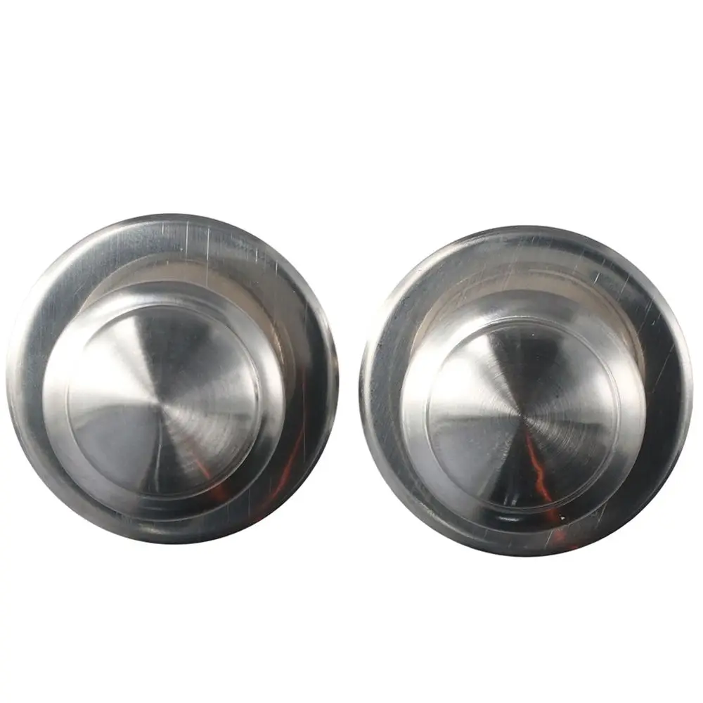 4 Pcs Silver Drawer Knobs Self-Stick Drill Free Cabinet Knobs Stainless Steel Sliding Door Handles