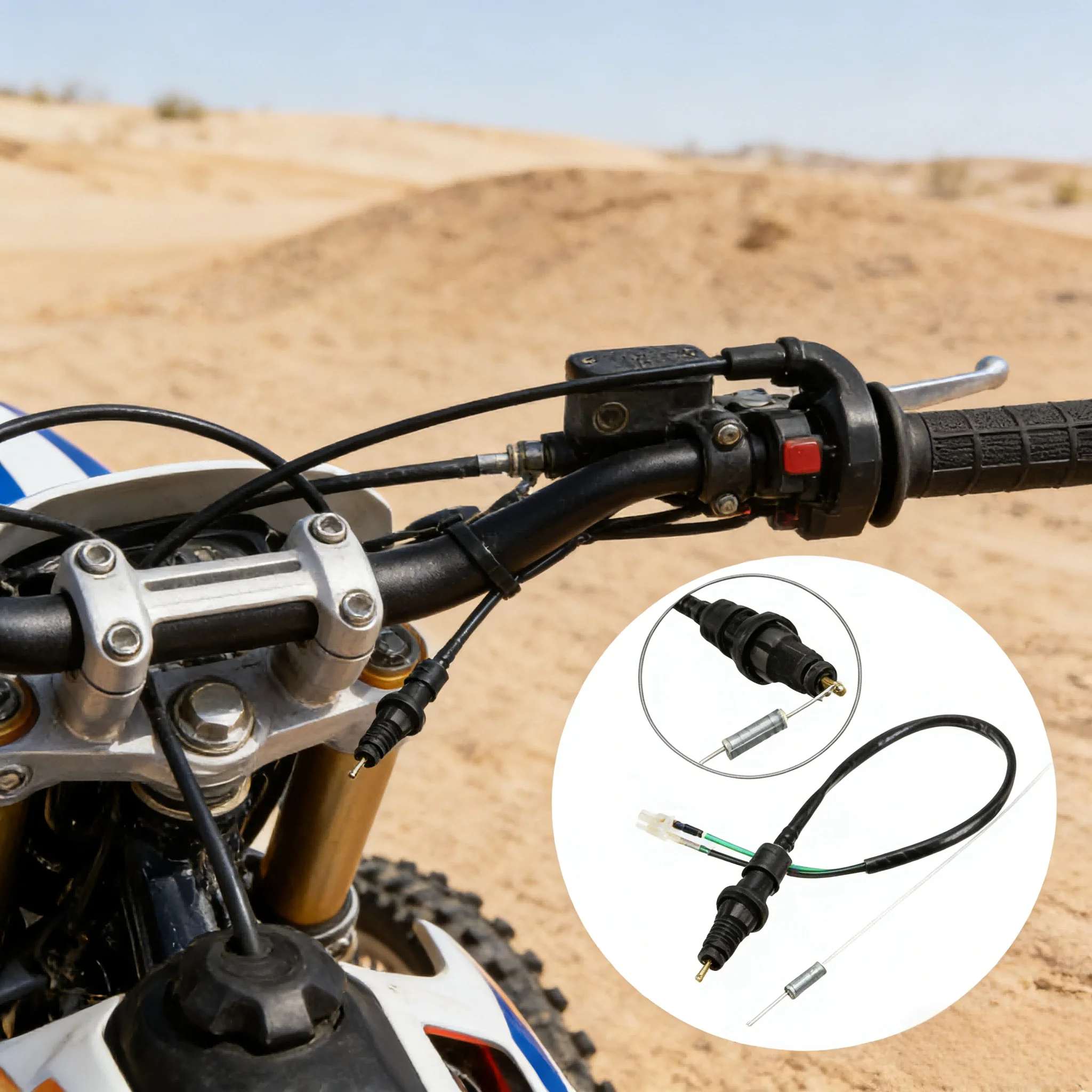 

Car Rear Foot Brake Switch Cable Tail Light Switch With Spring 2 Wires For Honda Yamaha Suzuki Motocross Motorcycle Accessories