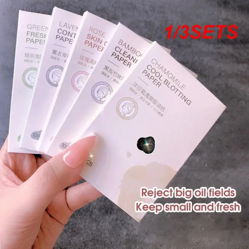 1/3SETS Cosmetics Makeup Tool Absorbs Excess Oil Shrink Pores Facial Cleansing Makeup Saver Portable Oily Skin Solution