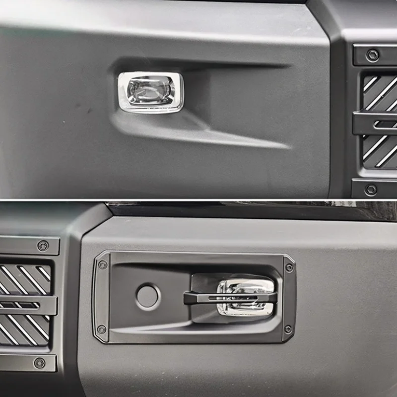 Fit for Jetour Shanhai T1 2024-2025 Car Front and Rear Fog Lamp Protective Covers Auto Exterior Decoration Modification Parts