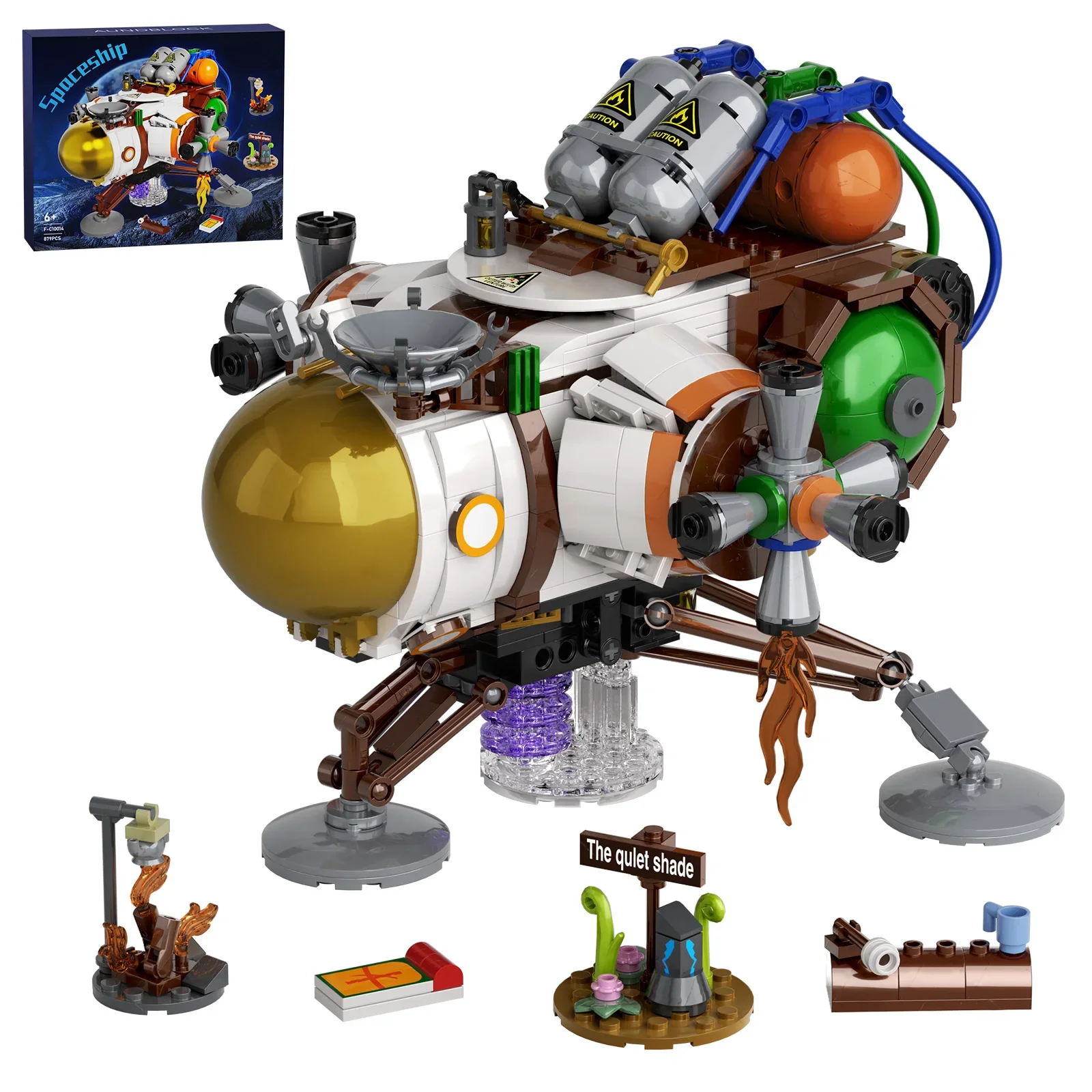 

MOC 2024 Outereds-Wilds Spaceships Building Block Set Ideas Movie Spacecraft Model Toys for Children boy Christmas Gifts