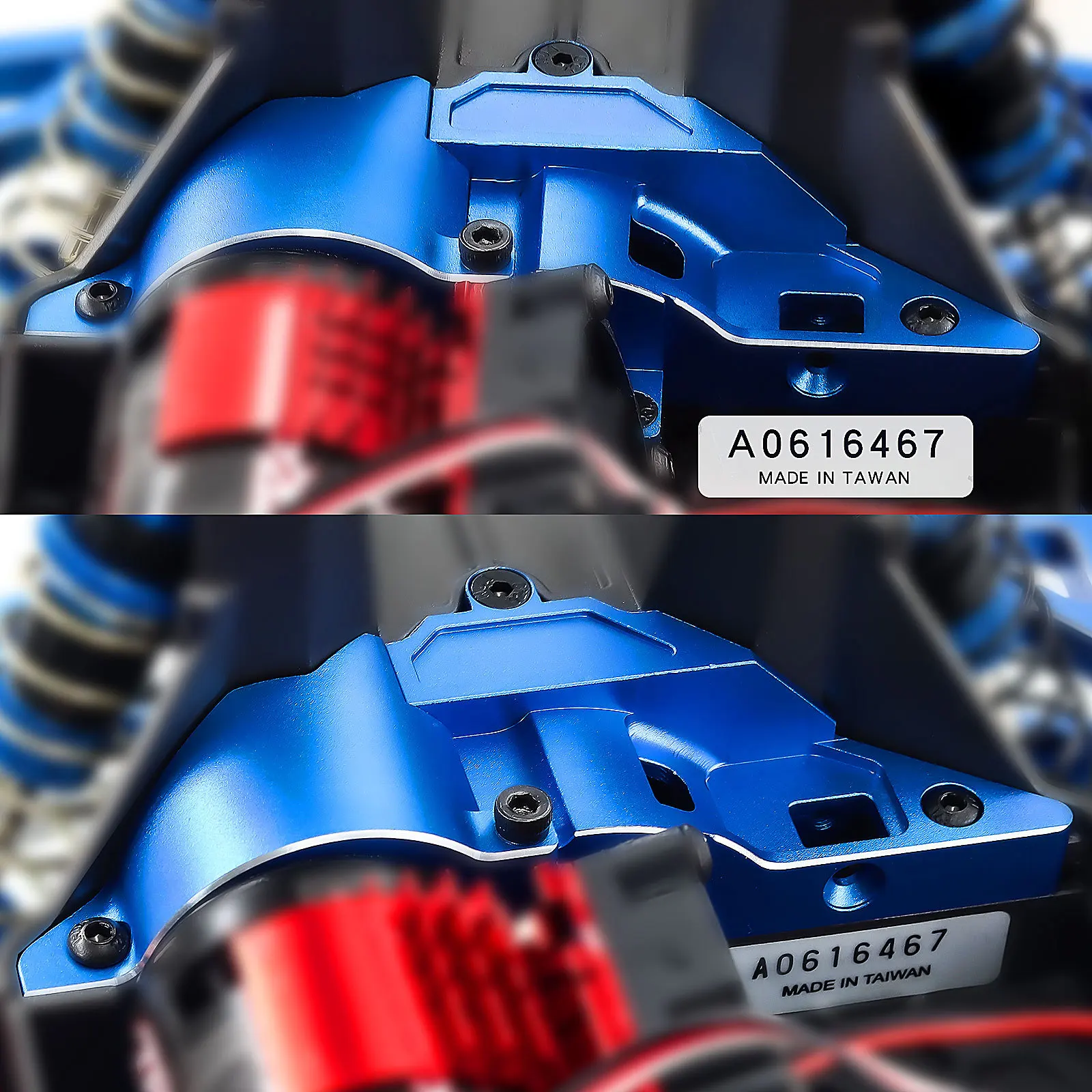 قاعدة محرك سريعة التحرير من سبائك الألومنيوم لتركيب المحرك المتكامل Traxxas Mini Maxx-10777 #5