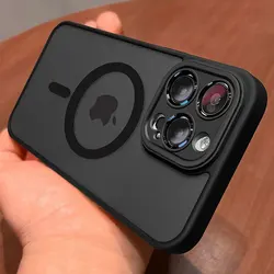 Magnético Luxo Caso de carga sem fio para iPhone, Caso Magsafe, Matte, Armadura Translúcida, Capa à prova de choque, 15, 14, 13, 12, 11 Pro Max, Mais