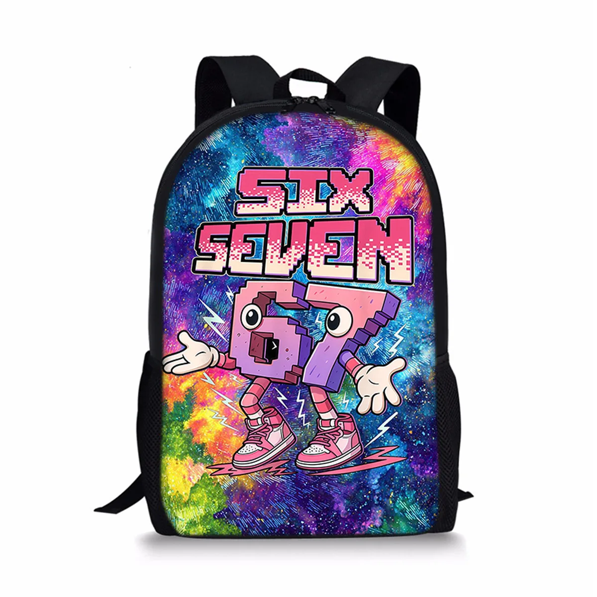 Trendy Popular 67 six seven Notebook Backpacks pupil School Bags 3D Print Oxford Waterproof Boys/Girls Laptop Backpacks