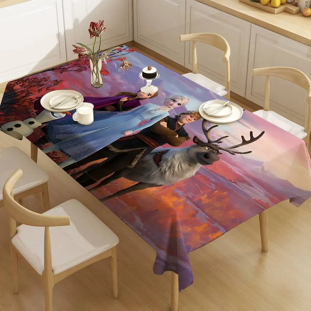 Cartoon-F-Frozenes Tablecloth Home Dinner Party Table Cover Wedding Banquet Outdoor Party Cover Hotel Decoration Tablecloths