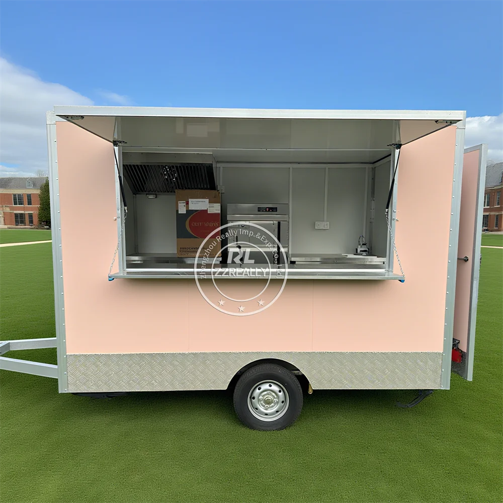 

Concession Food Truck Mobile Churros Crepe Donut Fry Chicken Bbq Street Catering Trailer Fast Food Trailer Fully Equipped