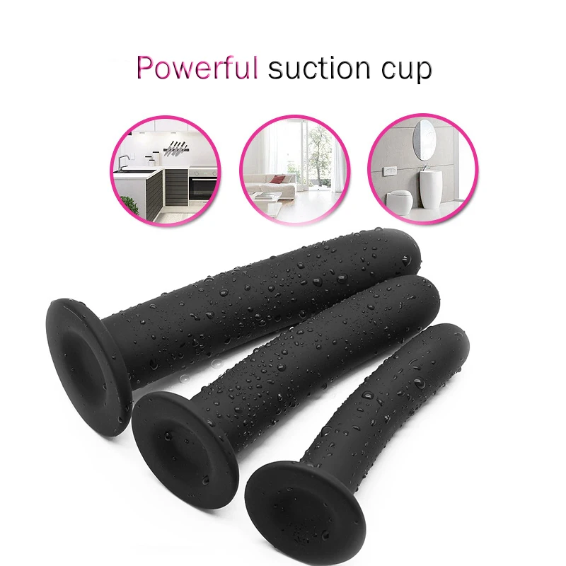 Anal Butt Plug 3 Sizes Anal Plugs Training Simple Dildos with Strong Suction Cup Anal Sex Toys for Beginners to Advanced Users