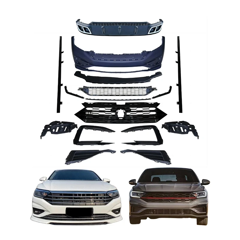 

Pp Plastic Car Bumper Rear Diffuser Exhaust Pipe 2019 Bodykit Jetta Upgr to GLI Body Kit