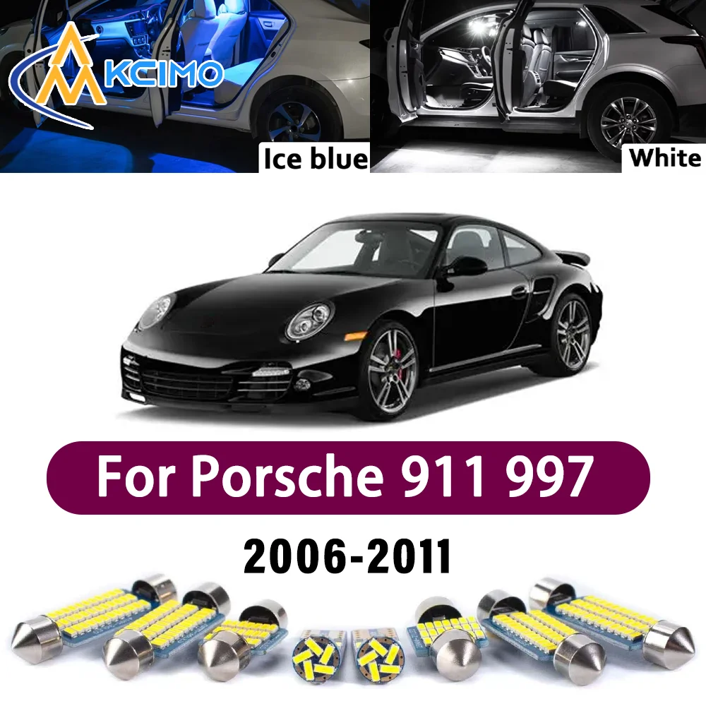 

Error Free LED Interior Light Kit for Porsche 911 997 Series 2006-2011 Premium Bright Dome Trunk Mirror Reading Lamps Canbus