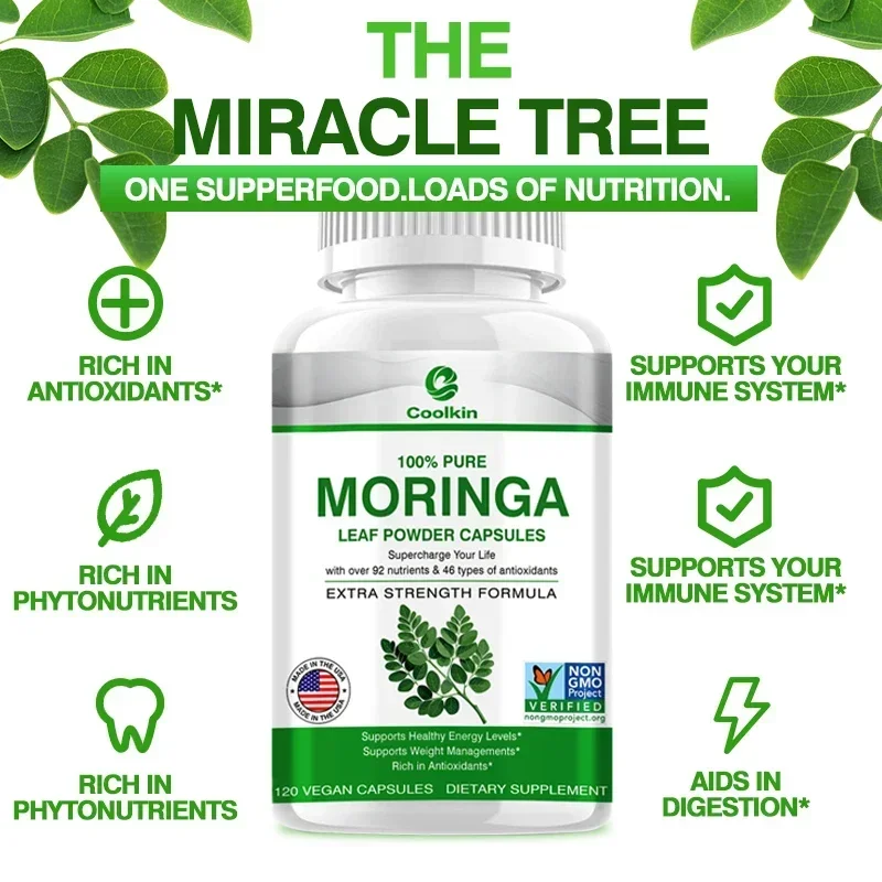 Moringa - Support Healthy Energy Levels, Weight Management, Healthy Joints, Antioxidants